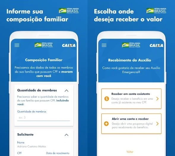 Aplicativo do auxílio emergencial