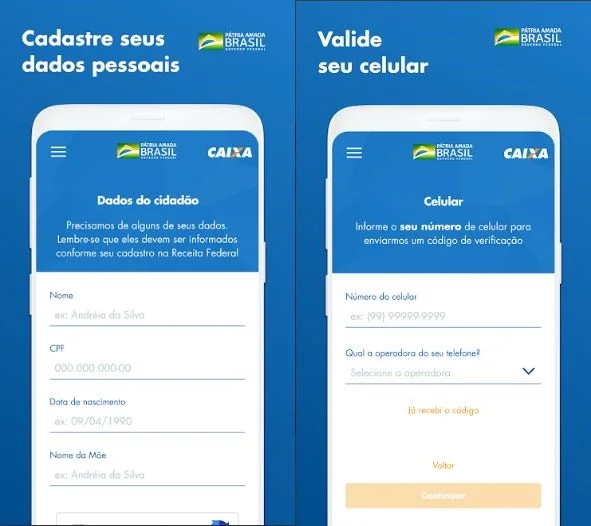 Aplicativo do auxílio emergencial