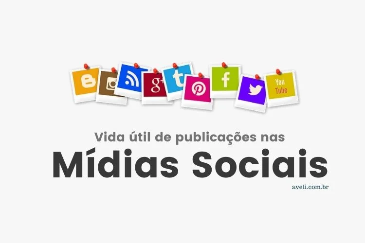 Vida útil publicações mídias sociais