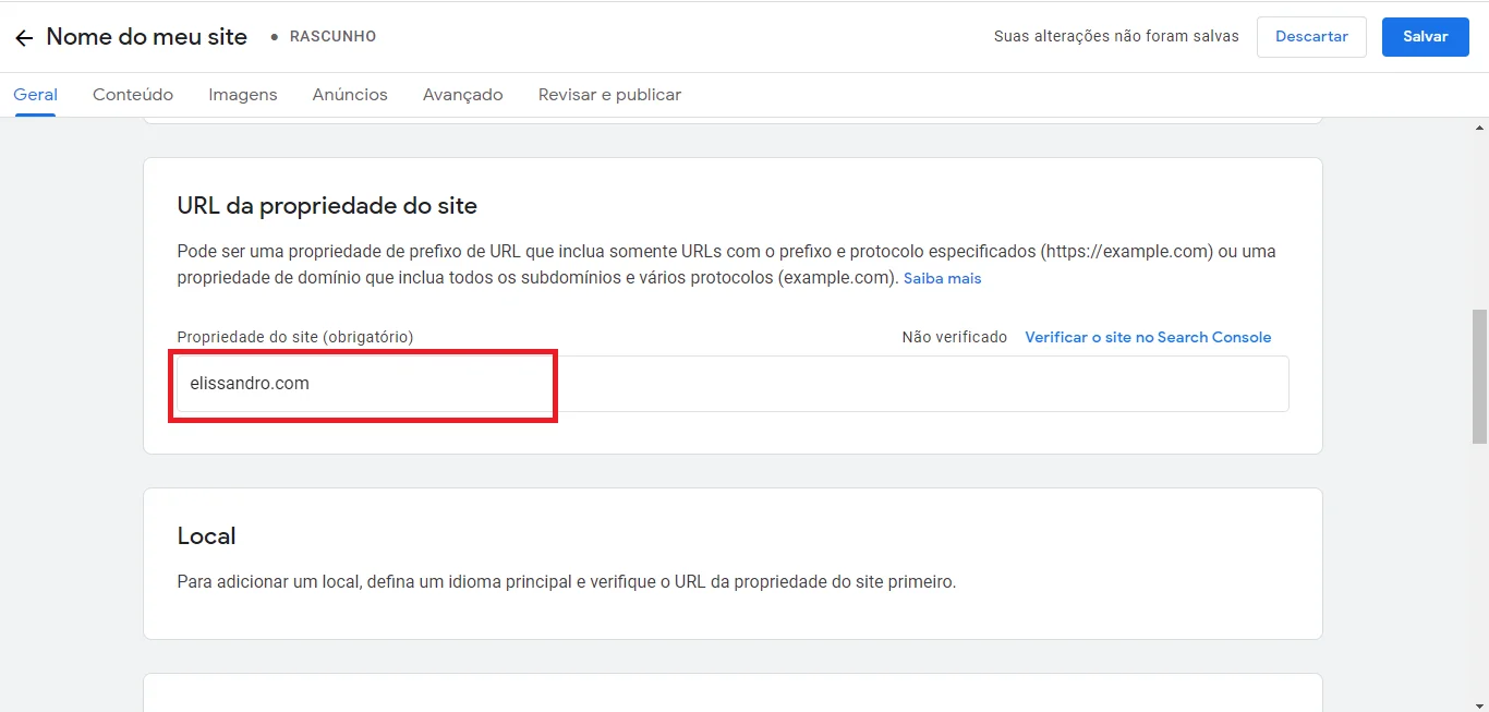 Cadastrar site no Google Notícias