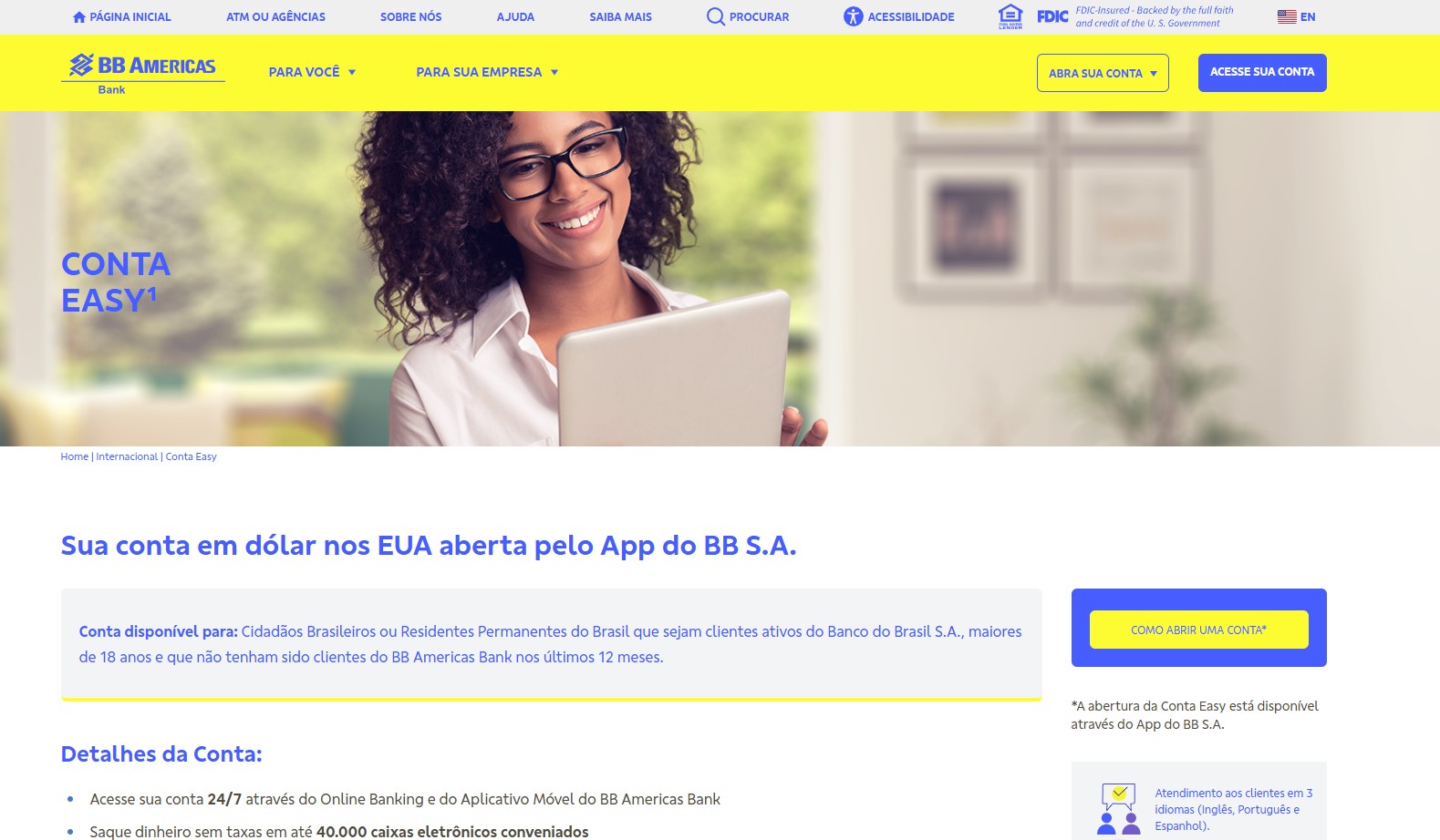banco do brasil conta easy