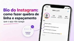 Bio do Instagram como fazer quebra de linha e espacamento que o app nao apaga